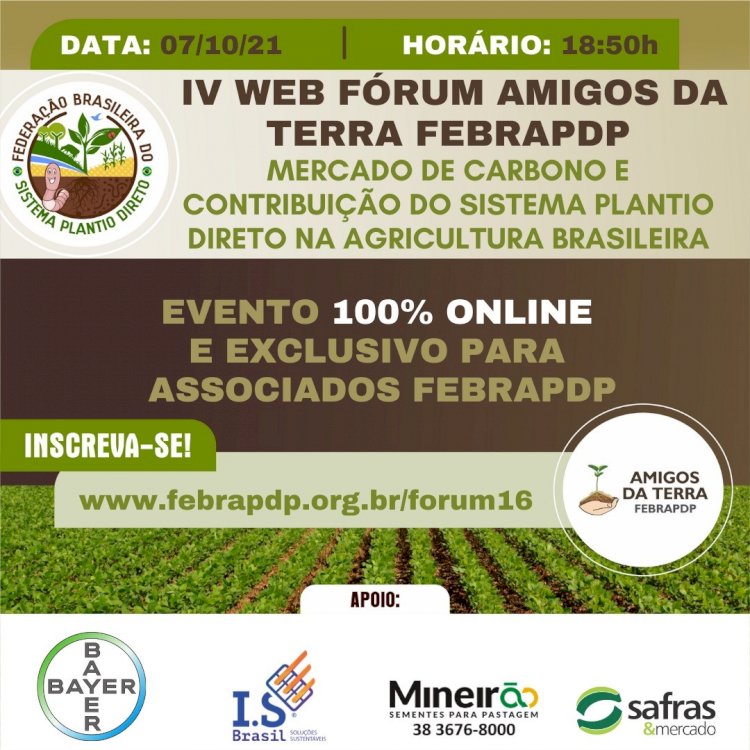 Mercado de Carbono é tema do Web Fórum no dia 7/10