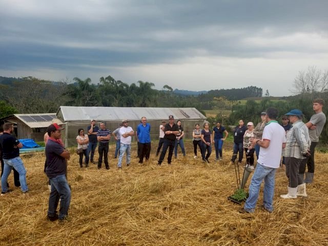 Agricultores de Curitibanos conhecem Sistema de Plantio Direto de Hortaliças (SPDH)