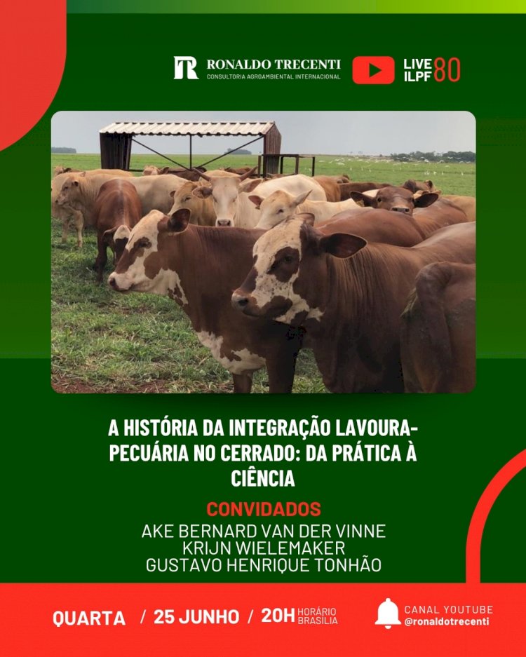 Live reúne pioneiros da ILP para debater evolução do sistema no Cerrado